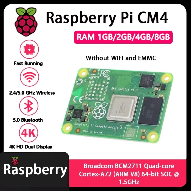 Raspberry Pi CM4 1GB/2GB/4GB/8 - огляд і ціна Raspberry Pi Compute Module 4 8Gb 32Gb
