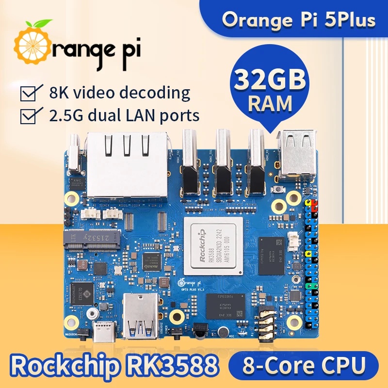 Orange Pi 5 Plus 4 8 16 32GB R - огляд і ціна Orange Pi 5 Plus 16Gb